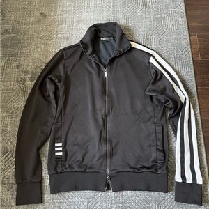 Y-3 Adidas Black Track Jacket with White Stripes men’s M fits slim